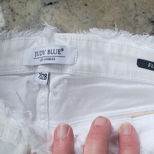 Judy Blue Women's Flare White Jeans